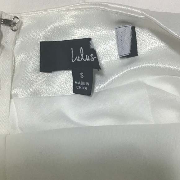 LULU'S S Ivory Off White Lifetime of Romance Backless Wide-Leg Jumpsuit B170 - Picture 7 of 11